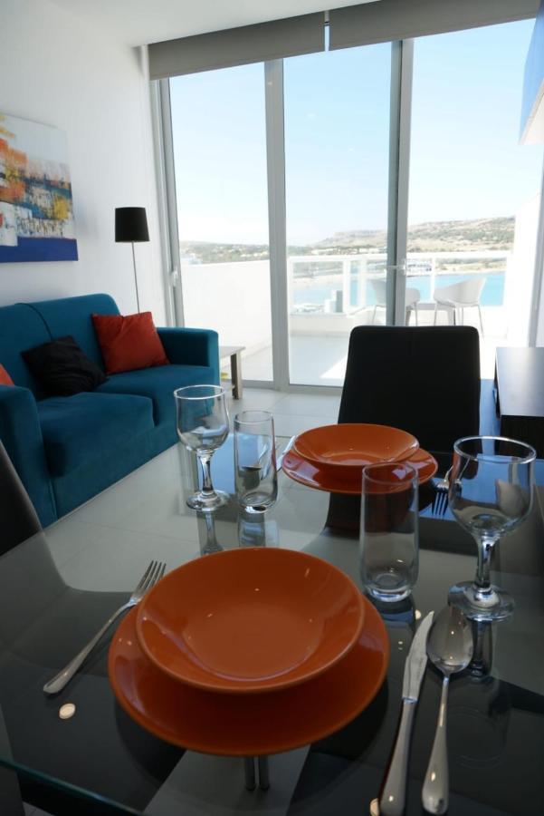 Sea View Penthouse Mellieha Bay Apartment ภายนอก รูปภาพ